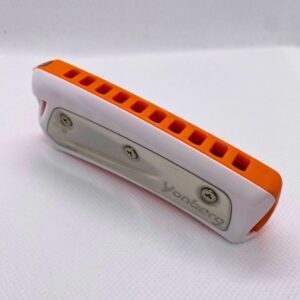 Harmonica diatonique orange et blanc Yonberg
