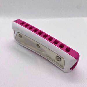Harmonica diatonique rose et blanc Yonberg
