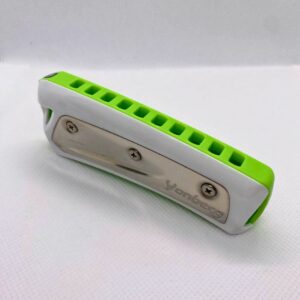 Harmonica diatonique vert clair et blanc Yonberg
